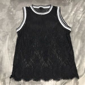 Lace see through tank top 🎲